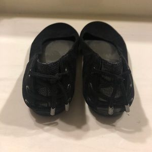 A.n.a black flats with lace detail size 8